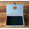 rectangle hinged book shape box with window